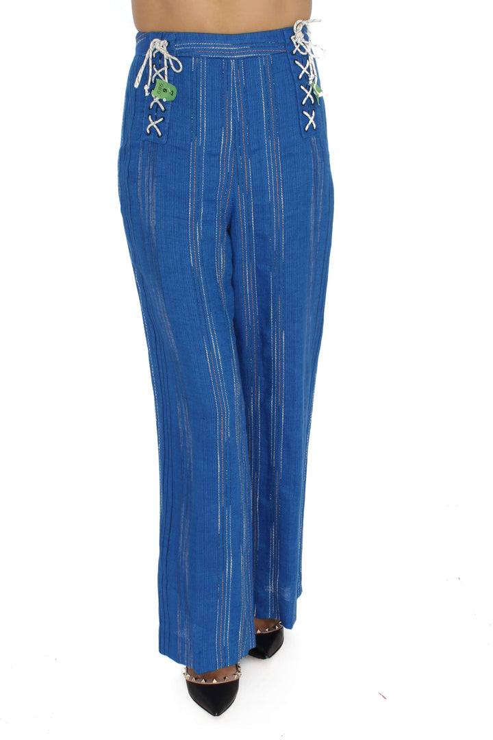 Pantalón Amur azul, vista frontal – ClosetRehab